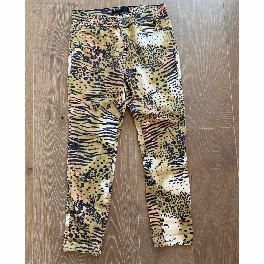 BDG animal print jeans